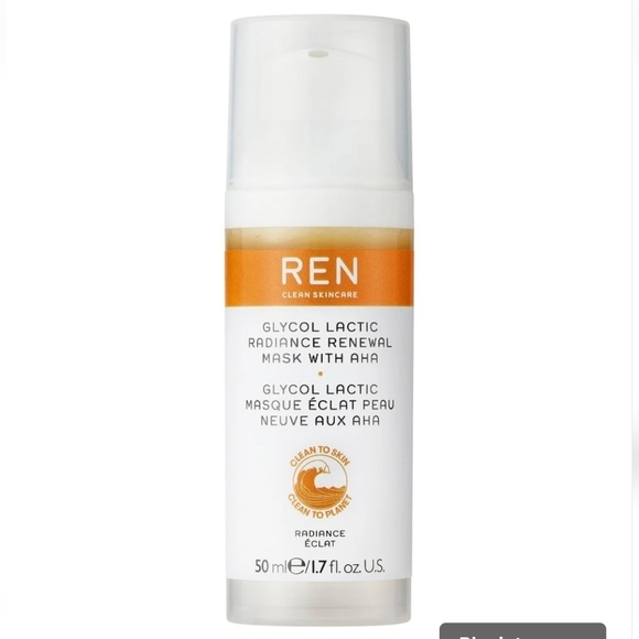 NWT REN glycol lactic radiance renewal mask with AHA 1.7 fl oz - Picture 1 of 7